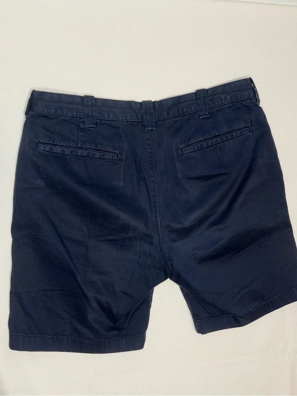 J. Crew Stanton Men’s Navy Blue Flat Front Chino Shorts Size 31, 9” Inseam